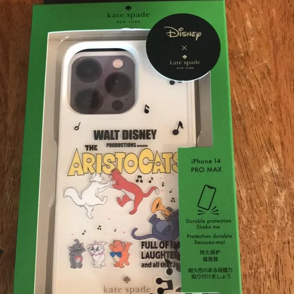 Authentic Kate Spade Aristocats Disney iPhone Pro Max. New in Box with tag. - Picture 12 of 12